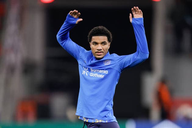 2025-12-10 Bayer 04 Leverkusen v Newcastle United FC - UEFA Champions League 2025 26 League Phase MD6 LEVERKUSEN, GERMANY - DECEMBER 10: Malik Tillman of Bayer 04 Leverkusen during the UEFA Champions League 2025 26 League Phase MD6 match between Bayer 04 Leverkusen and Newcastle United FC at BayArena on December 10, 2025 in Leverkusen, Germany. Leverkusen BayArena Germany Content not available for redistribution in The Netherlands directly or indirectly through any third parties. Copyright: xJorisxVerwijstx