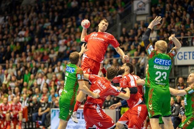 Germany HBL DAIKIN Handball Bundesliga 2025 26, 16 Matchday SC Magdeburg vs MT Melsungen GETEC Arena Magdeburg Uladsislau Kulesch MT Melsungen, 20 Copyright: xTomxLauruschkatx