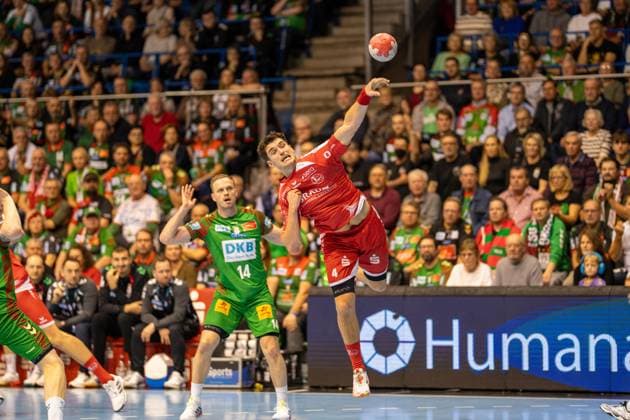 Germany HBL DAIKIN Handball Bundesliga 2025 26, 16 Matchday SC Magdeburg vs MT Melsungen GETEC Arena Magdeburg Nikolaj Enderleit MT Melsungen, 4 Copyright: xTomxLauruschkatx