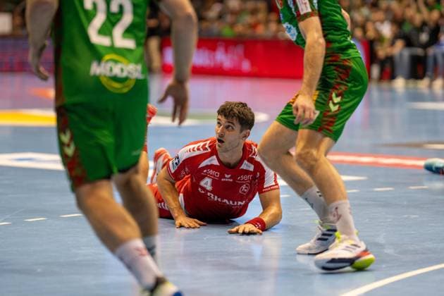 Germany HBL DAIKIN Handball Bundesliga 2025 26, 16 Matchday SC Magdeburg vs MT Melsungen GETEC Arena Magdeburg Nikolaj Enderleit MT Melsungen, 4 Copyright: xTomxLauruschkatx