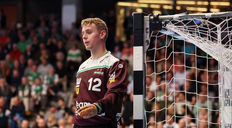BAU 10 12 2025 Göppingen Handball Frisch Auf Göppingen vs TBV Lemgo Lippe, Kristian Saeveras Göppingen disappointed