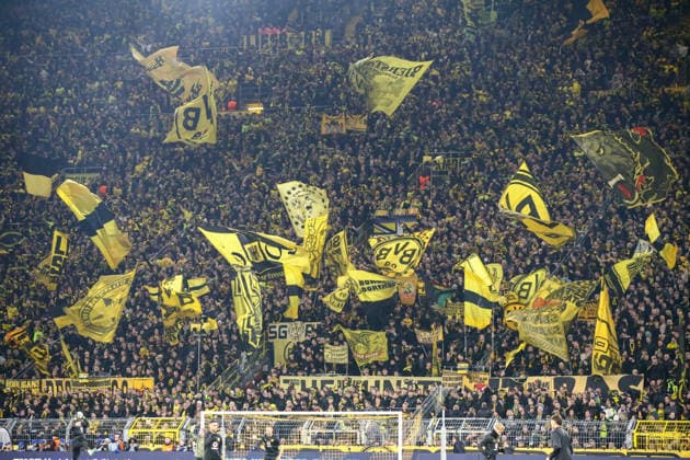 Football UEFA Champions League 2025 26, 6 Matchday League Phase Borussia Dortmund vs FK Bodo Glimt Bodo Glimt Signal Iduna Park Stadion Dortmund Match Stadium Atmosphere Dortmund Copyright: xAymanxAlahmedx
