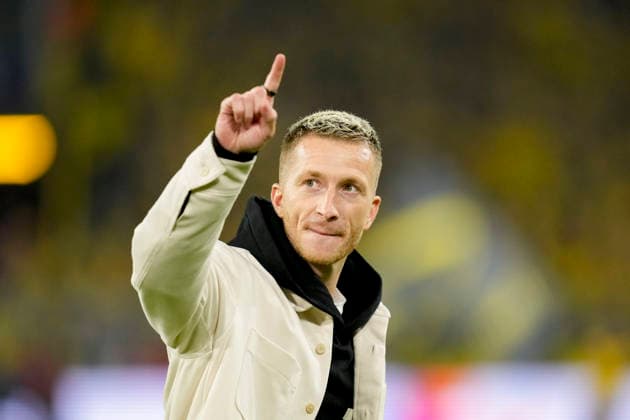 Marco Reus gestures during the UEFA Champions League 2025 26 League Phase MD6 match between Borussia Dortmund and FK Bodo Glimt at BVB Stadion Dortmund on December 10, 2025 in Dortmund, Germany Photo by Alex Gottschalk DeFodi Images