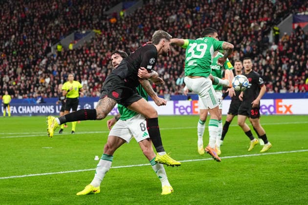 Rodert Andrich Bayer 04 Leverkusen scores and celebrates his teams first goal UEFA Champions League 2025 26 League Phase match between Bayer 04 Leverkusen and Newcastle at BayArena on December 10, 2025 in Leverkusen, Germany Photo by Thor Wegner DeFodi Images