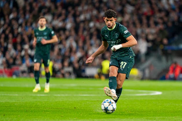 REAL MADRID CF v MANCHESTER CITY FC. CHAMPIONS LEAGUE 2025 2026. ROUND 6. Manchester City FC s Matheus Nunes during Champions League 2025 2026 match. December 10,2025. (ALTERPHOTOS Ropero) MadridSpain  Copyright: xRoperox