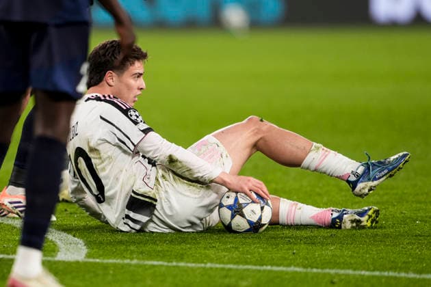 Juventus™s Kenan Yildiz during the Uefa Champions League soccer match, between Juventus and Pafos at the Allianz Stadium in Turin, League phase Matchday 6, north west Italy - December 10, 2025. - Soccer  Copyright: xFabioxFerrari LaPressex