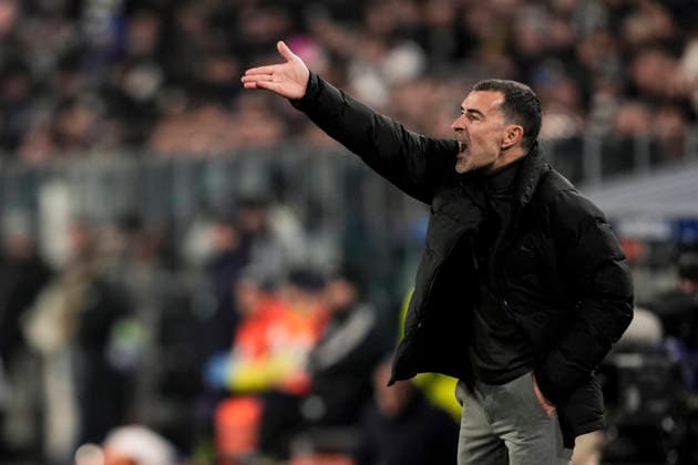 Pafos™ head coach Juan Carlos Carcedo during the Uefa Champions League soccer match, between Juventus and Pafos at the Allianz Stadium in Turin, League phase Matchday 6, north west Italy - December 10, 2025. - Soccer  Copyright: xFabioxFerrari LaPressex