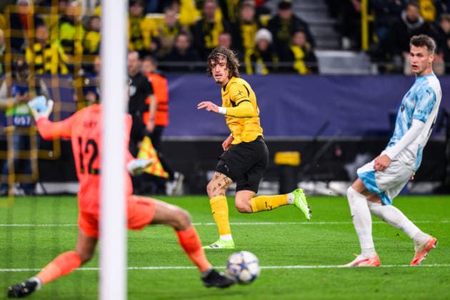 251210 Fabio Silva of Borussia Dortmund during the UEFA Champions League football match between Borussia Dortmund and Bodo Glimt on December 10, 2025 in Dortmund Photo Marius Simensen BILDBYRAN COP 238 MM0052 bbeng football fotball fotboll soccer uefa champions league mesterligaen bodo glimt borussia dortmund  Copyright: MARIUSxSIMENSEN BB251210ZZ011