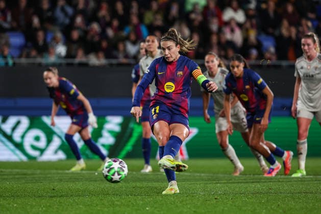 Alexia Putellas ( FC Barcelona, Barca ) in action during the match between FC Barcelona Womens team and SL Benfica Womens team, valid for Womens Champions League 2025 2026 at Estadi Johan Cruyff on 10 December 2025. Barcelona Estadi Johan Cruyff Barcelona Portugal Copyright: xIMAGOx xPRIMExSPORTSxIMAGESx xFILIPExOLIVEIRAx