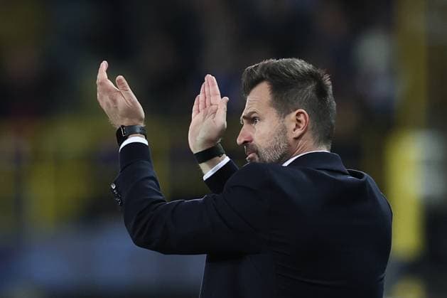 Club s head coach Ivan Leko pictured during a soccer game between Belgian soccer team Club Brugge KV and English Arsenal F.C, on Wednesday 10 December 2025 in Brugge, on day 6 (out of 8) of the League phase of the UEFA Champions League tournament. BRUNOxFAHY  x148019697x