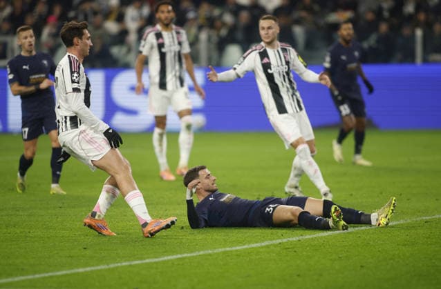 CALCIO - UEFA Champions League - Juventus FC vs Pafos FC Vlad Dragomir of Pafos FC during the Uefa Champions League,2025 26 season, football match between Juventus FC and Pafos FC, on 10 December 2025 at Allianz Stadium, Turin, Italy. Photo Nderim KACELI Turin Italy  Copyright: xIPAxSport ABACAx