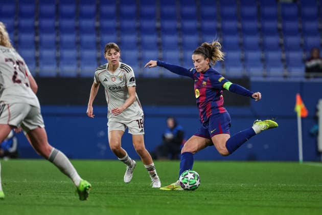Alexia Putellas ( FC Barcelona, Barca ) in action during the match between FC Barcelona Womens team and SL Benfica Womens team, valid for Womens Champions League 2025 2026 at Estadi Johan Cruyff on 10 December 2025. Barcelona Estadi Johan Cruyff Barcelona Portugal Copyright: xIMAGOx xPRIMExSPORTSxIMAGESx xFILIPExOLIVEIRAx