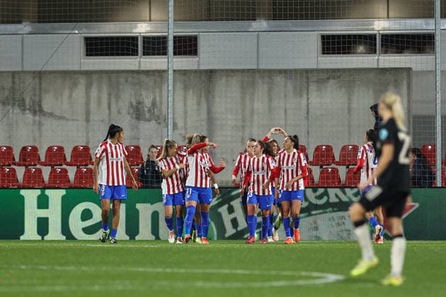 December 10, 2025, Alcala De Henares, Madrid, Spain: Vilde Boe Risa of Atletico de Madrid celebrates a goal during the UEFA Women s Champions League match between Atletico de Madrid and Bayern Munchen at Centro Deportivo Wanda, on December 10, in Alcala de Henares, Madrid, Spain. Alcala De Henares Spain - ZUMAa181 20251210_zaa_a181_160 Copyright: xIrinaxR.xHipolitox