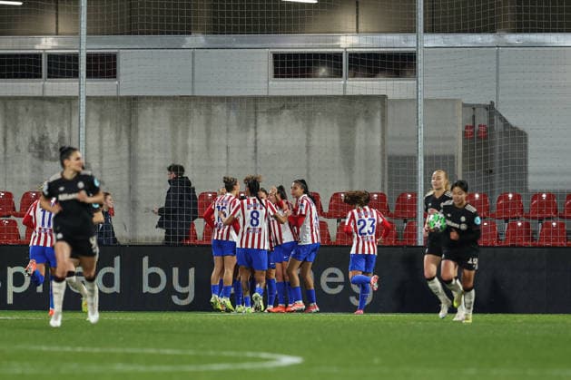 December 10, 2025, Alcala De Henares, Madrid, Spain: Vilde Boe Risa of Atletico de Madrid celebrates a goal during the UEFA Women s Champions League match between Atletico de Madrid and Bayern Munchen at Centro Deportivo Wanda, on December 10, in Alcala de Henares, Madrid, Spain. Alcala De Henares Spain - ZUMAa181 20251210_zaa_a181_161 Copyright: xIrinaxR.xHipolitox