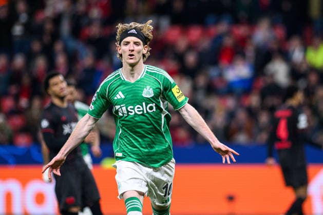 LEVERKUSEN, GERMANY - 10 DECEMBER, 2025: Anthony Gordon - UEFA Champions League, match Bayer 04 Leverkusen vs Newcastle United at BayArena.  Copyright: xVitaliixKliuievx