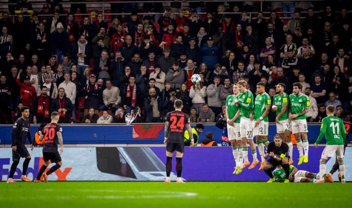 Leverkusen, Germany 10th Dec 2025 Alejandro Grimaldo Leverkusen Bayer Leverkusen Newcastle United 10 12 2025