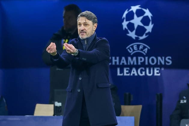 10 12 2025, Football, UEFA Champions League, Borussia Dortmund FK Bodö Glimt, BVB Stadion, Matchday 5, Season 2025 2026 Head coach Niko Kovac BVB hc gesticulating on the sidelines Regulations prohibit any use of photographs as image sequences and or quasi video North Rhine-Westphalia Germany