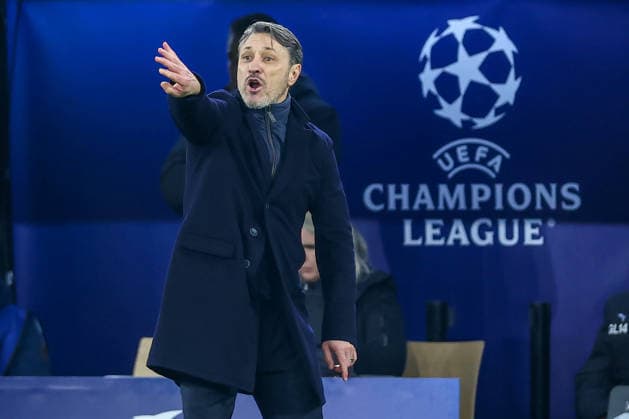 10 12 2025, Football, UEFA Champions League, Borussia Dortmund FK Bodö Glimt, BVB Stadion, Matchday 5, Season 2025 2026 Head coach Niko Kovac BVB hc gesticulating on the sidelines Regulations prohibit any use of photographs as image sequences and or quasi video North Rhine-Westphalia Germany