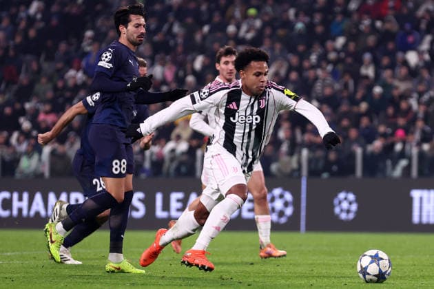 Weston Mckennie (Juventus Fc) scores his team s first goal, UEFA Champions League 2025 26 League Phase MD6, Juventus v Pafos Fc - UEFA Champions League 2025 26 League Phase MD6, Allianz Stadium, December 10, 2025, Turin, Italy.