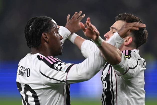 Db Torino 10 12 2025 - Champions League Juventus-Pafos foto Daniele Buffa Image nella foto: esultanza gol Jonathan David 
