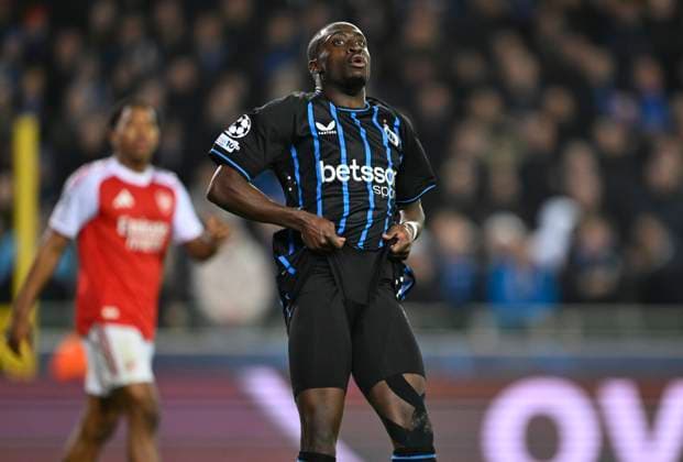 Club Brugge v Arsenal - UEFA Champions League BRUGGE, BELGIUM - DECEMBER 10 : Forbs Carlos forward of Club Brugge looks dejected during the UEFA Champions League 2025 26 League Phase MD6 match between Club Brugge and Arsenal on December 10, 2025 in Brugge, Belgium, 10 12 2025 Brugge Belgium  Copyright: xNicoxVereeckenx