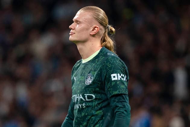 REAL MADRID CF v MANCHESTER CITY FC. CHAMPIONS LEAGUE 2025 2026. ROUND 6. Manchester City FC s Erling Haaland celebrates a goal during Champions League 2025 2026 match. December 10,2025. (ALTERPHOTOS Ropero) MadridSpain  Copyright: xRoperox