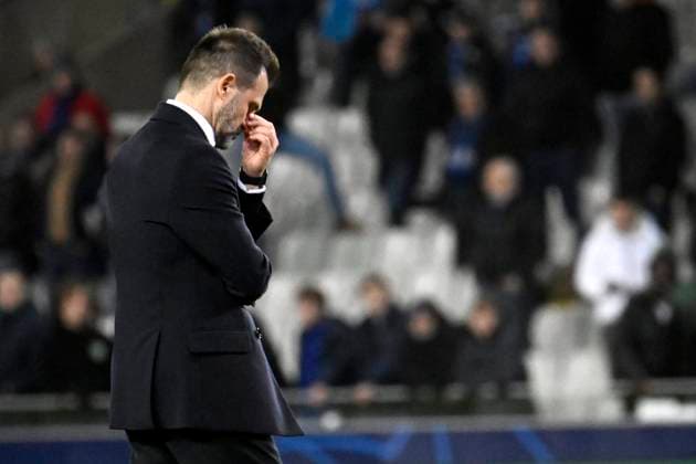 Club Brugge v Arsenal - UEFA Champions League BRUGGE, BELGIUM - DECEMBER 10 : Leko Ivan head coach of Club Brugge looks dejected after the UEFA Champions League 2025 26 League Phase MD6 match between Club Brugge and Arsenal on December 10, 2025 in Brugge, Belgium, 10 12 2025 Brugge Belgium  Copyright: xPeterxDexVoechtx