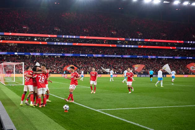 UEFA Champions League - SL Benfica v Napoli LISBON, PORTUGAL - DECEMBER 10: Richard Rios of SL Benfica celebrates after scoring his team s first goal during the UEFA Champions League 2025 26 League Phase MD6 match between SL Benfica and Napoli at Estadio da Luz on December 10, 2025 in Lisbon, Portugal. (Photo by RSM Press via Photo Players Images Magara press) Lisbon Estadio da Luz Portugal Copyright: xx