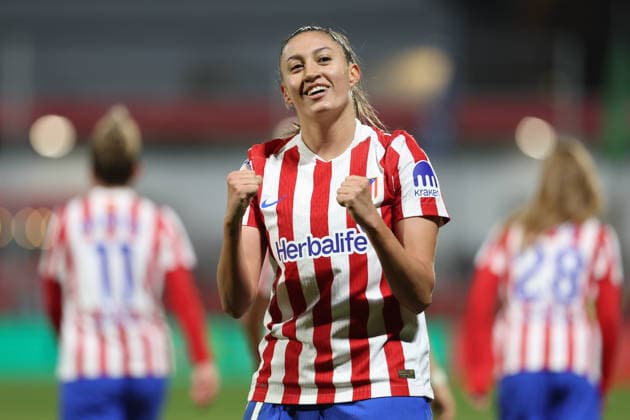 December 10, 2025, Alcala De Henares, Madrid, Spain: Fiamma of Atletico de Madrid celebrates a goal during the UEFA Women s Champions League match between Atletico de Madrid and Bayern Munchen at Centro Deportivo Wanda, on December 10, in Alcala de Henares, Madrid, Spain. Alcala De Henares Spain - ZUMAa181 20251210_zaa_a181_290 Copyright: xIrinaxR.xHipolitox