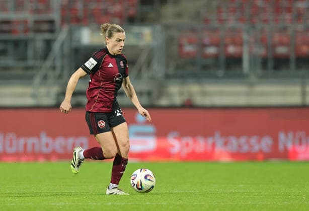 10 12 2025 Soccer Season 2025 2026 1 Womens Soccer Bundesliga 11 Matchday 1 FC Nuremberg FCN Club SG Eintracht Frankfurt SGE Sportfoto Zink DaMa xdaxmax Nastassja Lein 24, 1 FC Nuremberg FCN