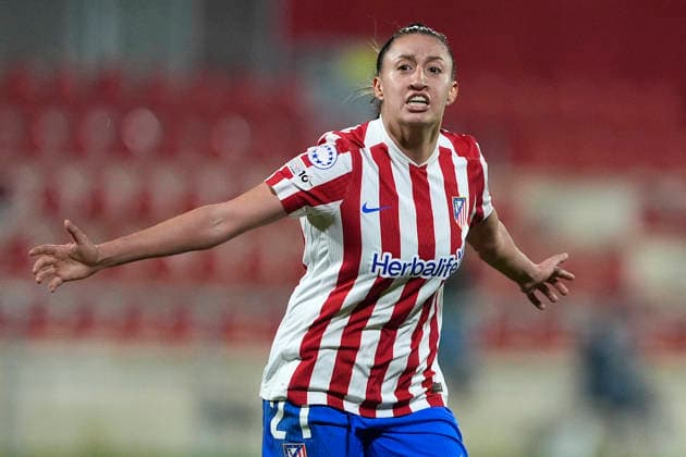 CLUB ATLETICO DE MADRID v FC BAYERN MUNCHEN. UEFA WOMEN S CHAMPIONS LEAGUE 2025 2026. ROUND 5. Club Atletico de Madrid™s Fiamma Benitez celebrates goal during UEFA Women s Champions League, Round 5. December 10,2025.(ALTERPHOTOS Acero) Alcala de HenaresSpain  Copyright: xAcerox