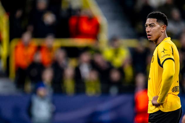 Borussia Dortmund forwarder Jobe Bellingham, during the match Borussia Dortmund vs FK Bodo Glimt at the BVB Stadion Dortmund for the Champions League League phase Matchday 6 season 2025 2026 in DORTMUND, Germany on 10 December 2025, photo by Stefan Koops EYE4images DeFodi Images