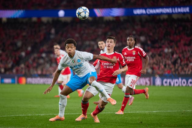 UEFA Champions League - SL Benfica v Napoli LISBON, PORTUGAL - DECEMBER 10: David Neves Campos of Napoli in action during the UEFA Champions League 2025 26 League Phase MD6 match between SL Benfica and Napoli at Estadio da Luz on December 10, 2025 in Lisbon, Portugal. (Photo by Davide Puglisi RSM Press via Photo Players Images Magara press) Lisbon Estadio da Luz Portugal Copyright: xDavidexPuglisix