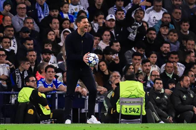 UEFA Champions League soccer match Real Madrid vs Manchester City at Santiago Bernabeu stadium in Madrid, Spain. 10 December 2025 Xavi Alonso 900 Cordon Press  900 CordonxPress LOF - UEFA Champions League Real Madrid vs Manchester City