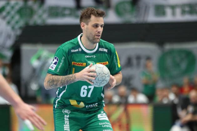 Handball DAIKIN HBL, SC DHfK Leipzig HSV Hamburg 10 12 2025 Dean Bombac 67, SC DHfK Leipzig Handball, DAIKIN HBL, 1 Bundesliga, Season 2025 2026, Matchday 16 SC DHfK Leipzig vs Handball Sport Verein Hamburg on 10 12 2025 at Quarterback Immobilien Arena Leipzig Copyright: xBEAUTIFULxSPORTS JanxKaeferx