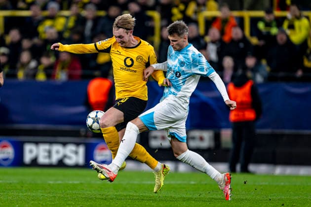 Borussia Dortmund midfielder Julian Brandt, during the match Borussia Dortmund vs FK Bodo Glimt at the BVB Stadion Dortmund for the Champions League League phase Matchday 6 season 2025 2026 in DORTMUND, Germany on 10 December 2025, photo by Stefan Koops EYE4images DeFodi Images