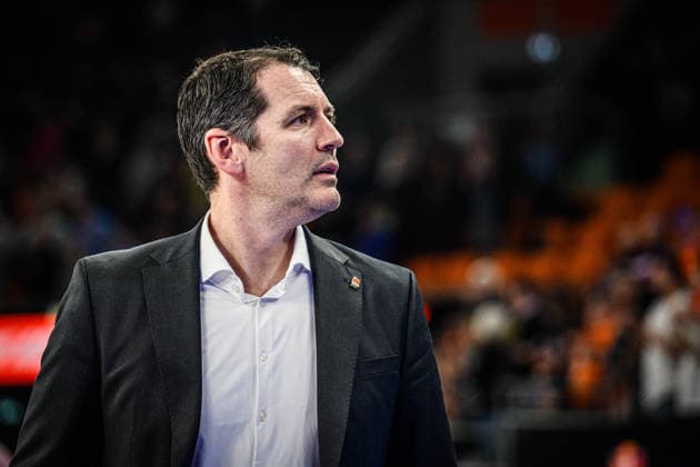 Head Coach Ty Harrelson ratiopharm ulm Looks on during the Basketball Eurocup match between ratiopharm ulm and Turk Telekom Ankara at ratiopharm Arena on December 10, 2025 in Neu Ulm, Germany Photo by Harry Langer DeFodi Images