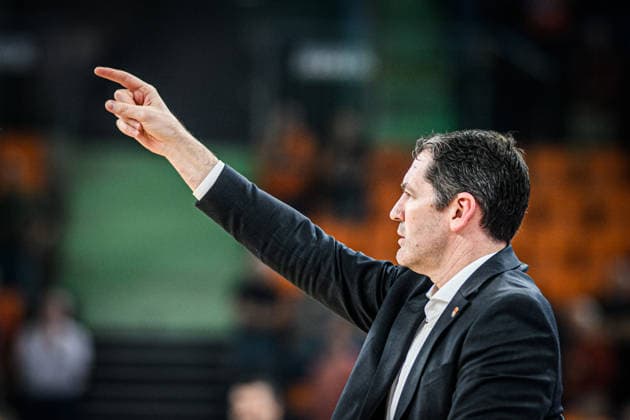 Head Coach Ty Harrelson ratiopharm ulm gestures during the Basketball Eurocup match between ratiopharm ulm and Turk Telekom Ankara at ratiopharm Arena on December 10, 2025 in Neu Ulm, Germany Photo by Harry Langer DeFodi Images