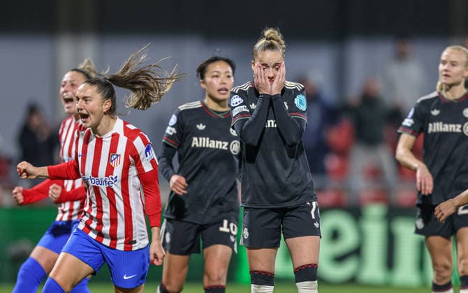 ESP, Madrid, Atletico Madrid vs FC Bayern Munich, WomenÂs Champions League, Football, UEFA, Season 2025 2026, Centro Deportivo Wanda Alcala de Henares, 5 Matchday in picture Giulia Gwinn Bayern Munich 7 misses a penalty, Frustration and sadness DFB DFL REGULATIONS PROHIBIT ANY USE OF PHOTOGRAPHS AS IMAGE SEQUENCES AND OR QUASI VIDEO, 10 12 2025 Copyright: HMBxMedia HendrikxHamelau