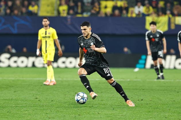 Mohamed Elyounoussi (Copenhagen), DECEMBER 10, 2025 - Football Soccer : UEFA Champions League league phase match day 6 between Villarreal CF - FC Copenhagen at the Estadio de la Ceramica in Vila-Real, Spain. Noxthirdxpartyxsales  aflo_313207626