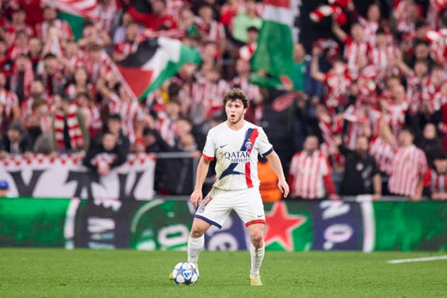 Athletic Club v Paris Saint-Germain FC - UEFA Champions League 2025-26 League Phase MD6 Joao Neves of Paris Saint-Germain in action during the UEFA Champions League 2025-26 League Phase MD6 match between Athletic Club and Paris Saint-Germain FC at San Mames on December 10, 2025, in Bilbao, Spain. Bilbao San Mames Basque Coountry Spain RL_ATHvPSG_CL_000276 Copyright: xRicardoxLarreinax