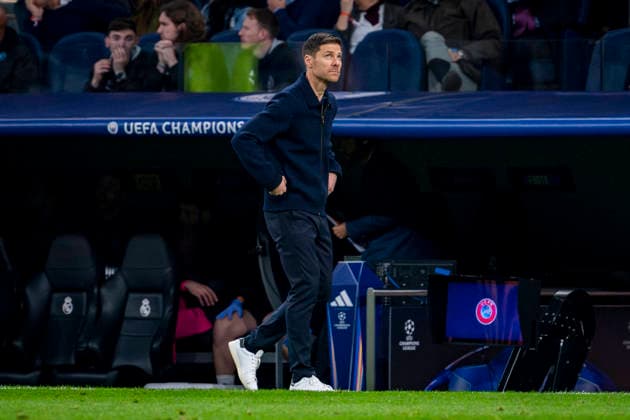Real Madrid C.F. v Manchester City - UEFA Champions League 2025 26 League Phase MD6 Xabi Alonso, head coach of Real Madrid, is seen during the UEFA Champions League 2025 26 League Phase MD6 match between Real Madrid C.F. and Manchester City at Estadio Santiago Bernabeu on December 10, 2025 in Madrid, Spain. Madrid Estadio Santiago Bernabeu Madrid Spain Copyright: xAlbertoxGardinx AGardin_20251210_Foot_Cham_ReaMad_ManCity_1781