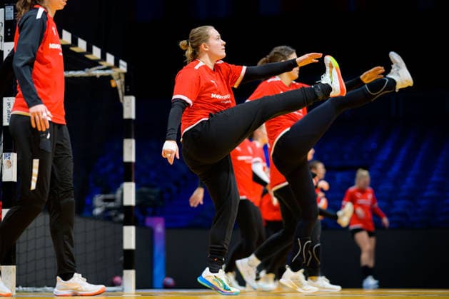 Handball, Womens World Championship Germany Training Lisa Antl Germany Rotterdam Ahoey Netherlands