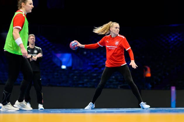 Handball, Womens World Championship Germany Training Annika Lott Germany Rotterdam Ahoey Netherlands