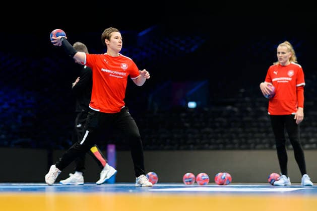 Handball, Womens World Championship Germany Training Alina Grijseels Germany Rotterdam Ahoey Netherlands