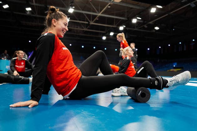 Handball, Womens World Championship Germany Training Emily Vogel Germany Rotterdam Ahoey Netherlands