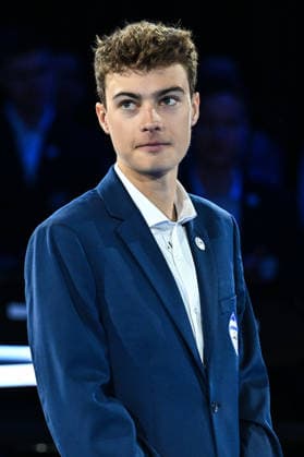 Decathlon - CMA CGM Cycling Team 2026 Presentation US rider Matthew Ricitello participates in the team presentation of the DECATHLON - CMA CGM cycling team ahead of the coming 2026 season in Villeneuve d Ascq, France, on December 11, 2025. Villeneuve d Ascq France  Copyright: xGautierxDemouveauxx originalFilename:demouveaux-notitle251211_npbTo.jpg