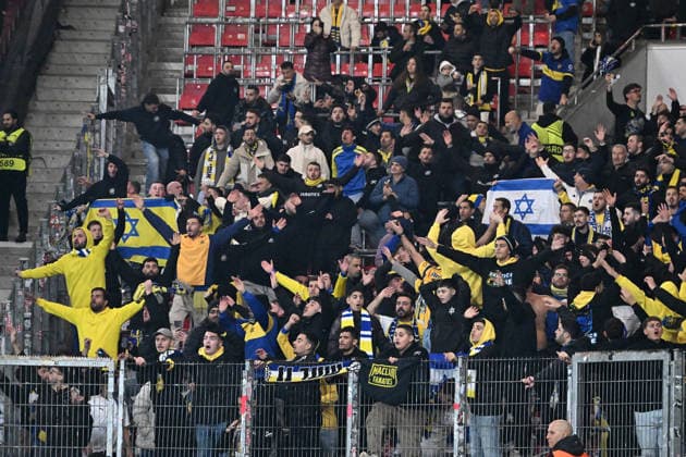 11 12 2025, xsltx, Football UEFA Europa League, VfB Stuttgart Maccabi Tel Aviv v l Tel Aviv Fans Stuttgart