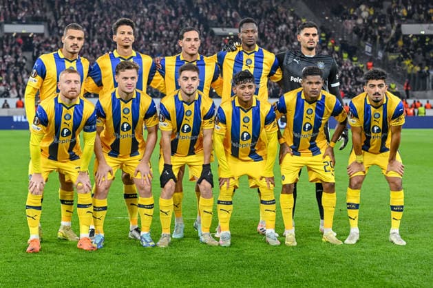 Players are seen Maccabi Tel Aviv FC during the UEFA Europa League 2025 26 League Phase MD6 match between VfB Stuttgart and Maccabi Tel Aviv FC at Stuttgart Arena on December 11, 2025 in Stuttgart, Germany Photo by Harry Langer DeFodi Images