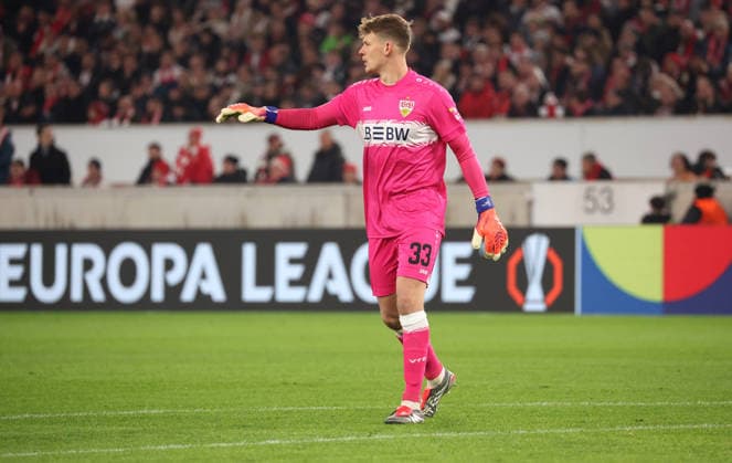 Stuttgart, Football UEFA Europa League, Season 2025 2026, VfB Stuttgart vs Maccabi Tel Aviv, Alexander Nübel VfB